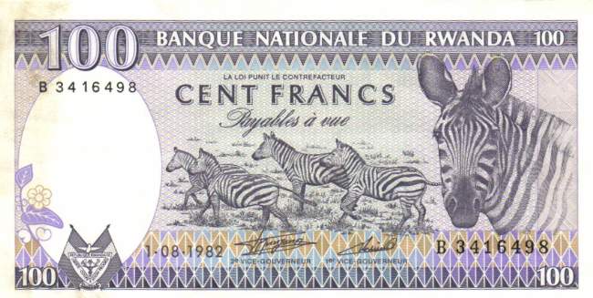 100 Francs 1.8.1982